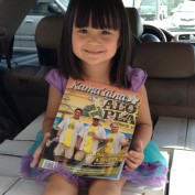 Bella & the current issue of Kama'aina Magazine