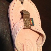 Rainbow Sandals Keychain